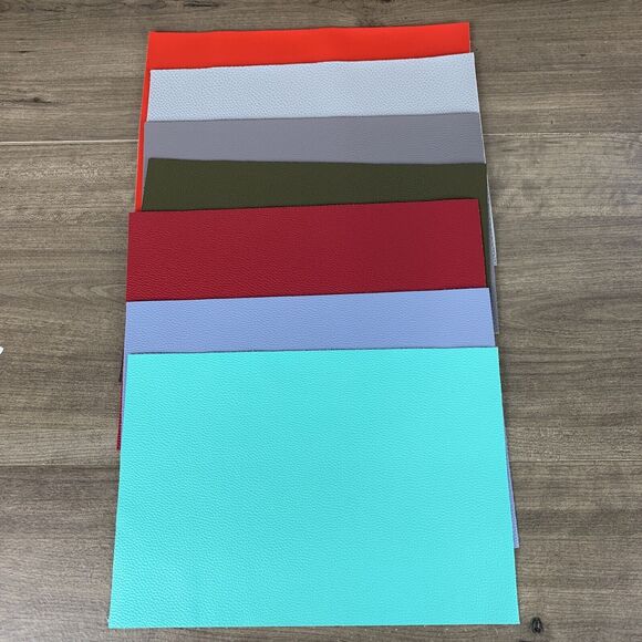 7pcs Faux Leather Sheets Fabric Sheets for Making Earrings Bows Jewelry Wallet - Picture 10 of 12